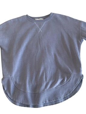Hippie Rose Kids Crewneck Sweatshirt in Dusty Blue